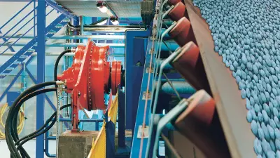 cintas transportadoras de la mineria, soluciones de accionamiento Bosch Rexroth para cintas transportadoras